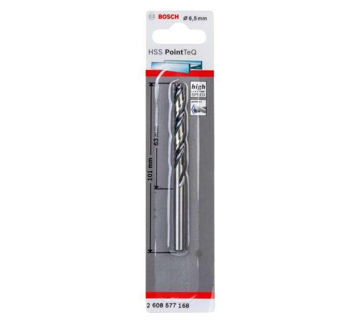 Bosch 2608577168 PoinTeQ Metal HSS Drill Bit (6.5mm)