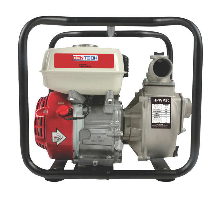 Gentech HPWP20 4 Stroke Petrol Water Pump - Red/Black