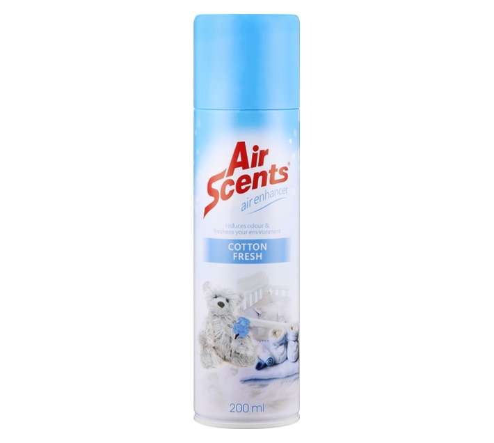 Air Scents Air Enhancer Aerosol - Cotton Fresh (200ml)