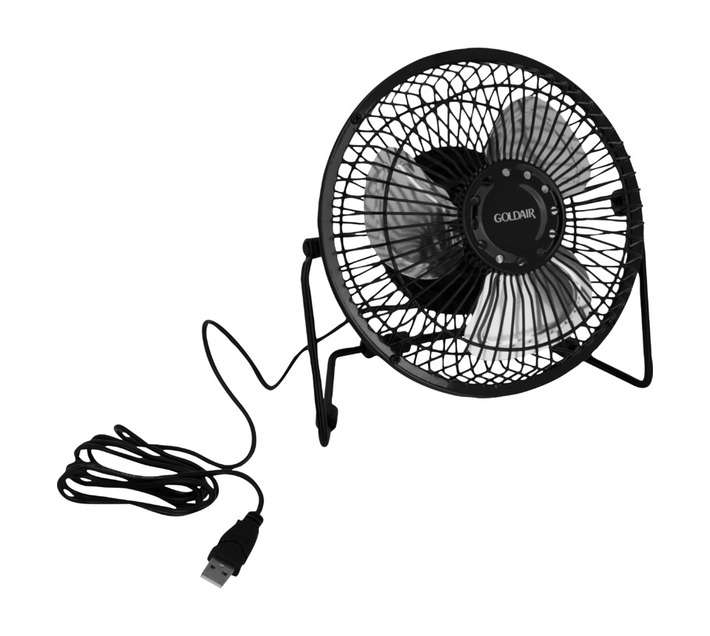 Goldair GUF-6A USB Fan - Black (150mm)