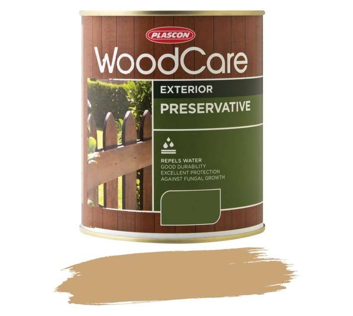 Plascon Wood Preservative - Light Oak (1L)