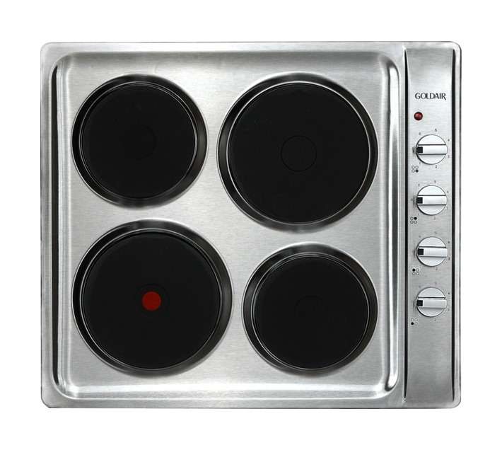 Goldair Electric Hob (600mm) Stainless Steel GEH-500S