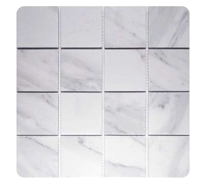 Douglas Jones 5190 Carrara Mosaic Tile - White (75 x 75 x 6mm)