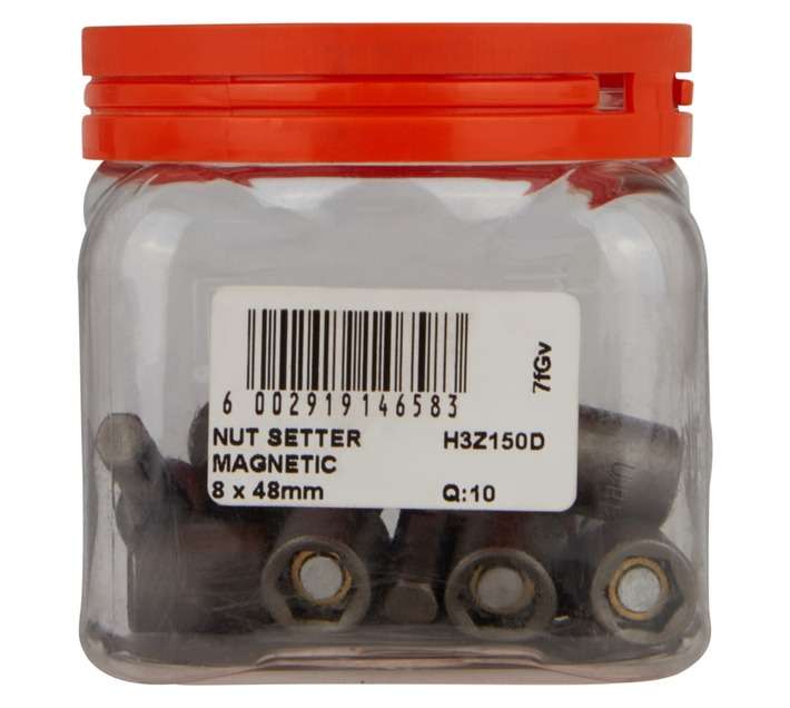 Eureka 8 x 48mm Magnetic Nut Setter (10 Pack)