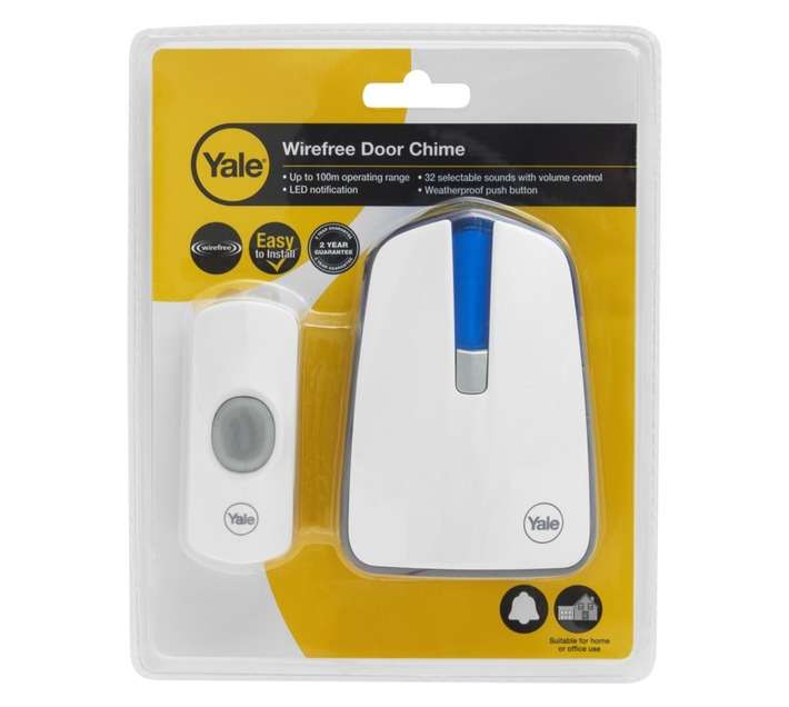 Yale Wireless Door Chime - White / Blue