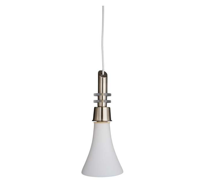 Bright Star Pendant Coloured Glass - White