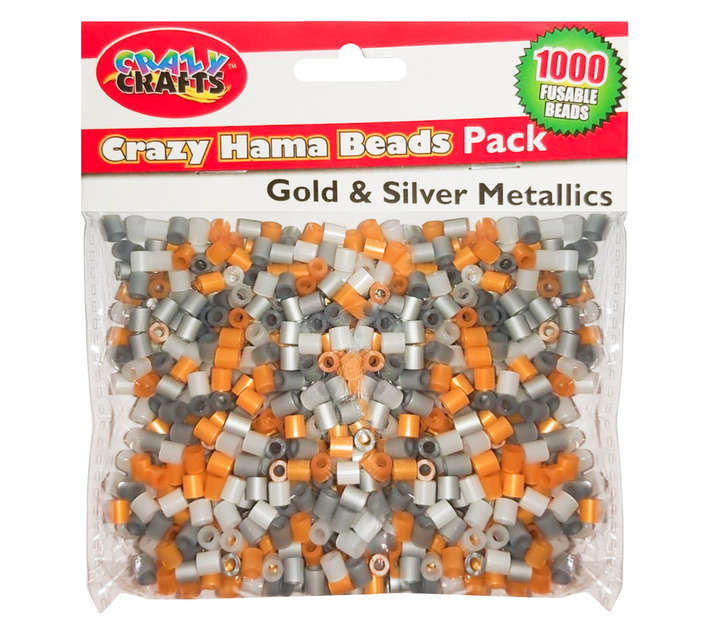 Crazy Crafts Hama Beads - Gold/Silver