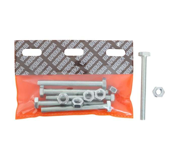 Eureka Galvanised Hex Set Screw and Nut (10 x 100mm)