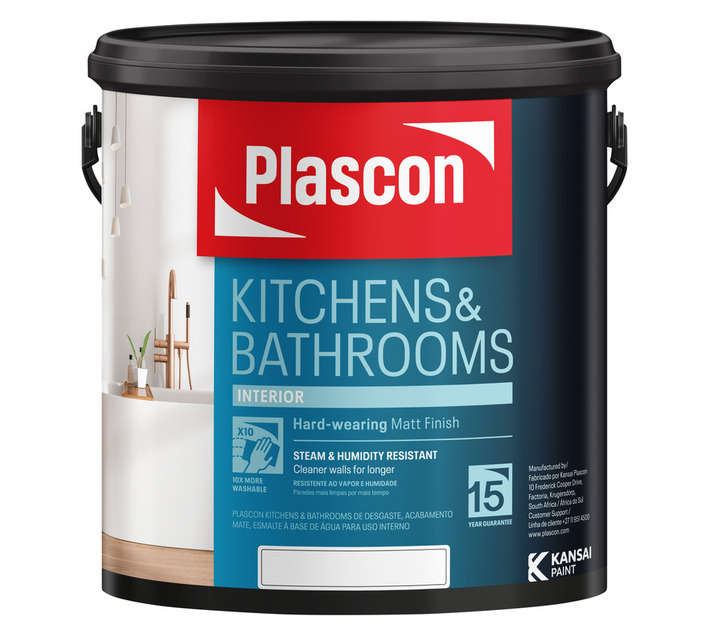 Plascon Kitchens and Bathrooms Pastel Base (2.5L)