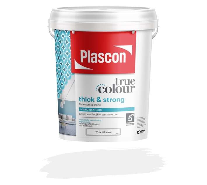 Plascon True Colour Thick and Strong - White (20L)
