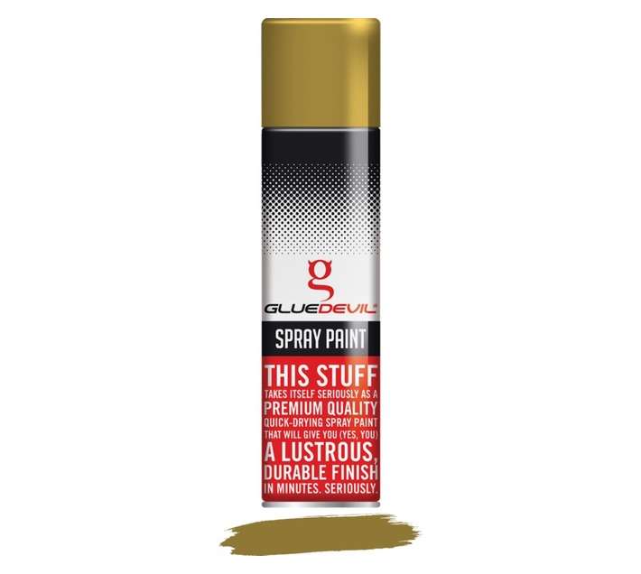 Glue Devil Spray Paint - Hammer Gold (300ml)