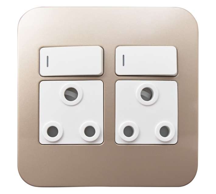 Veti Switch Plug Double - White/Champ