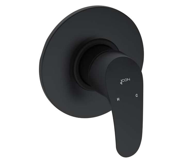 Icon Pisces II Bath and Shower Mixer - Black