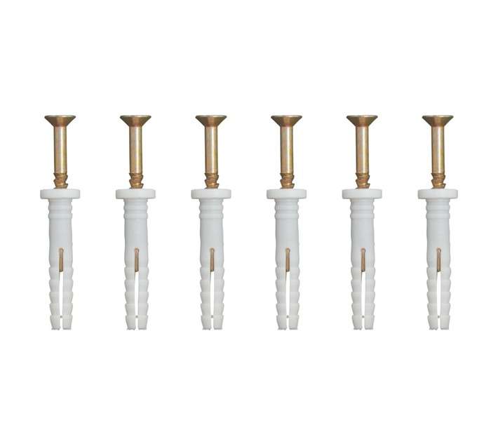 Eureka 6P30 6 x 35mm Nail In Rimmed - White (6 Pack)