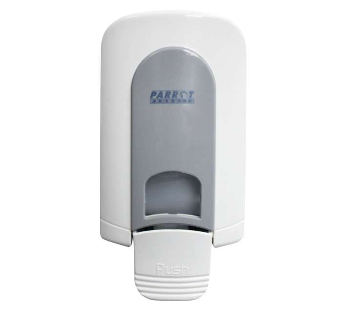 Parrot Janitorial Gel Wall Mounted Manual Soap Dispenser - White/Grey (0.5L)
