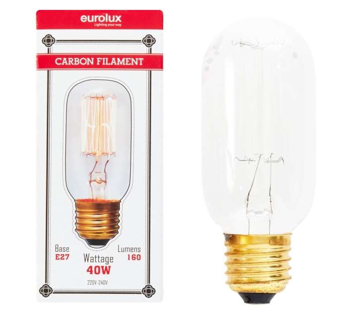 Eurolux G779 E27 Carbon Filament Tubular Light (40w)