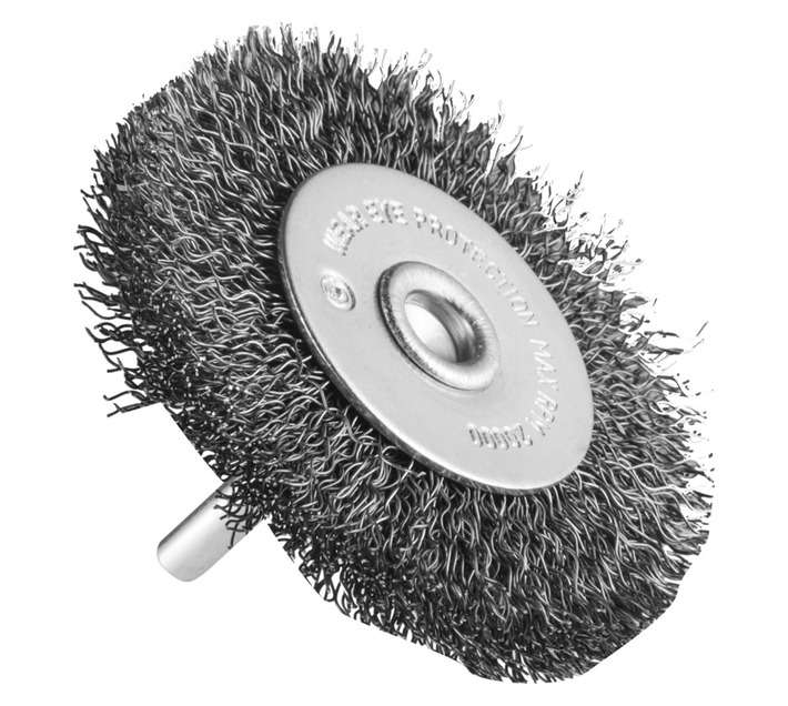 Ruwag 6mm Mounted Shaft Wire Wheel (76 x 12mm)