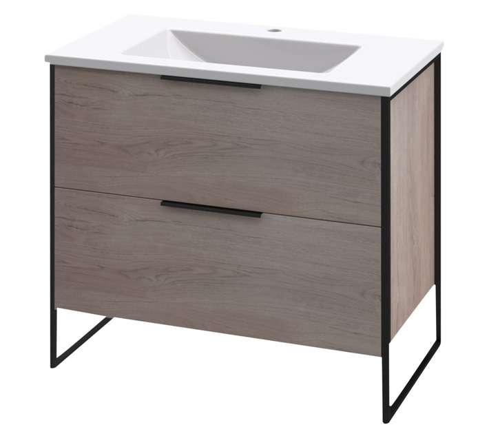 Lusso Rachel Vanity Basin Combo - Oak (800mm)