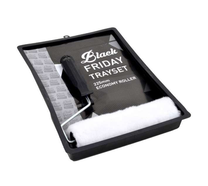 Academy Brushware F5000 Black Friday Roller Tray Set - Black (225mm)