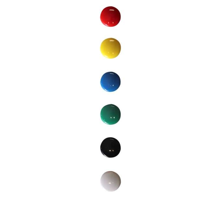 Parrot Products BA0605 6 x Circular Magnets - Assorted (20mm)