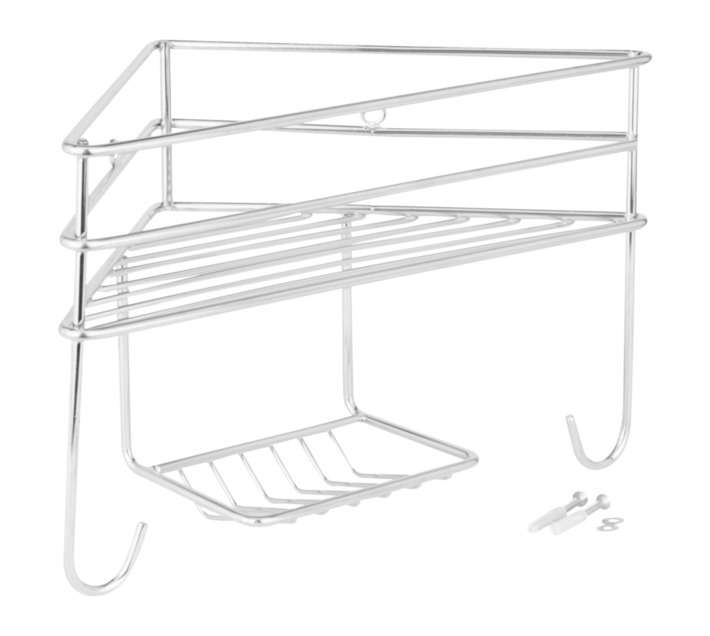 Steelcraft Single Universal Corner Shower Organiser (275 x 150 x 170mm)