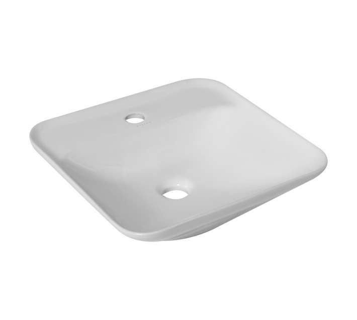 Bijiou Ruse Freestanding Basin - White (125 x 425 x 425mm)