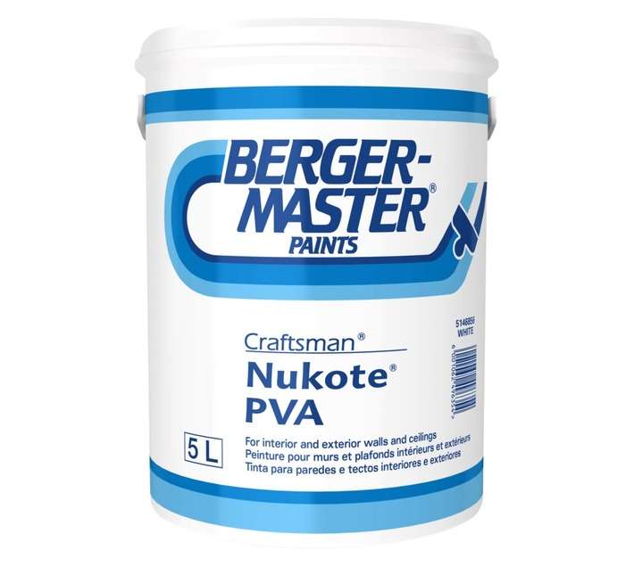 Bergermaster Craftsmen Nukote PVA - White (5L)