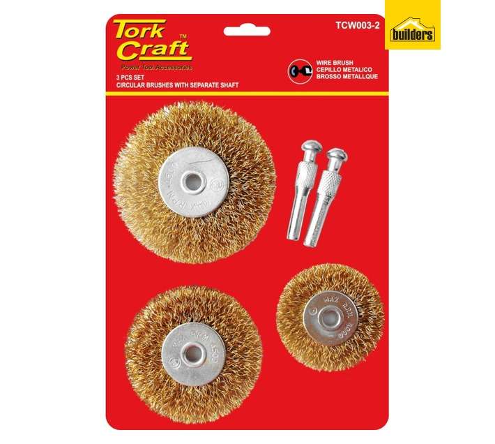Tork Craft 3 Piece Wire Brush Set