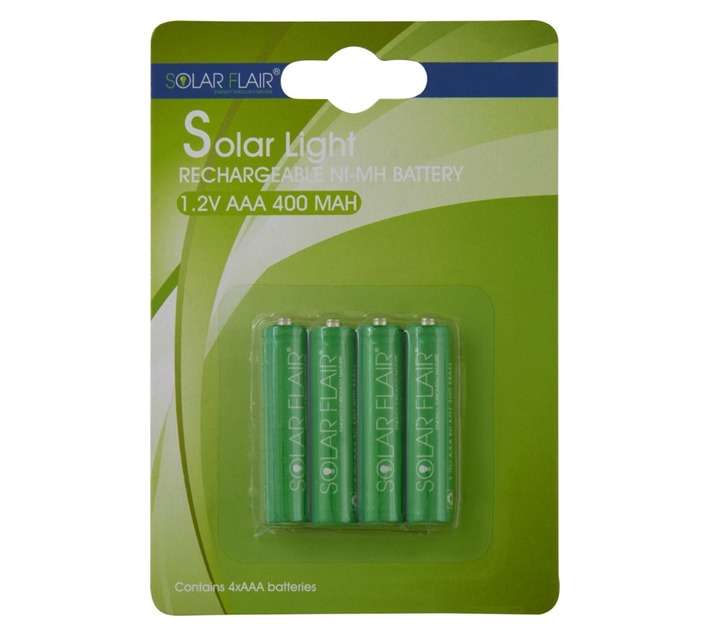 Solar Flair 4 x Rechargeable Batteries (AAA)