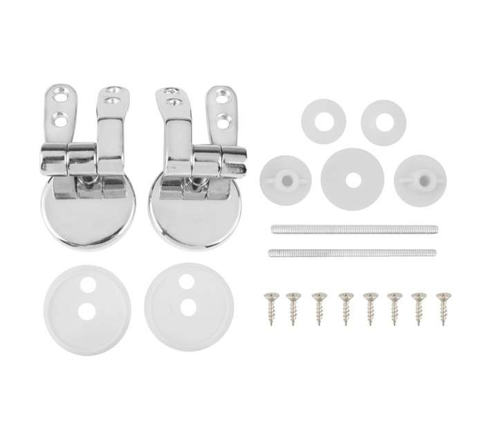 Superseats Toilet Seat Hinge Sets- Chrome