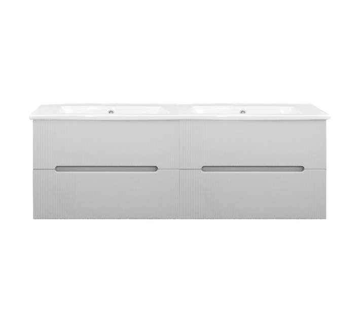 Lusso Wall Mount Moderno Vanity Cabinet - White (1200mm)
