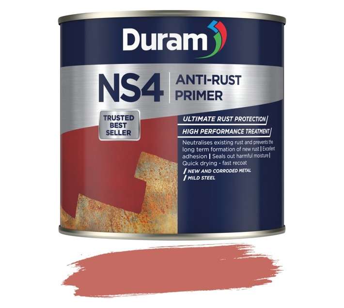 Duram NS4 Anti-Rust Coating Primer - Red (500ml)