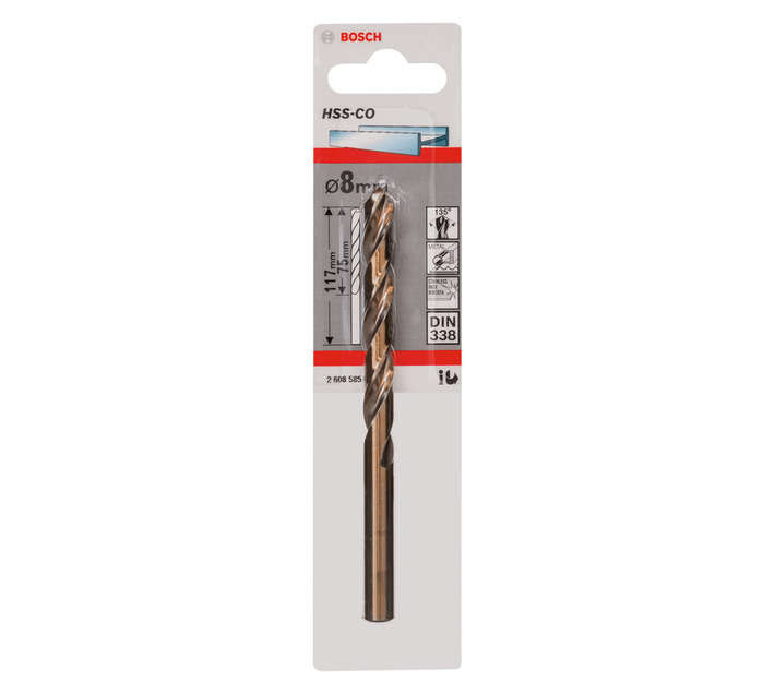 Bosch HSS 8 x 75 x 117mm Drill Bit