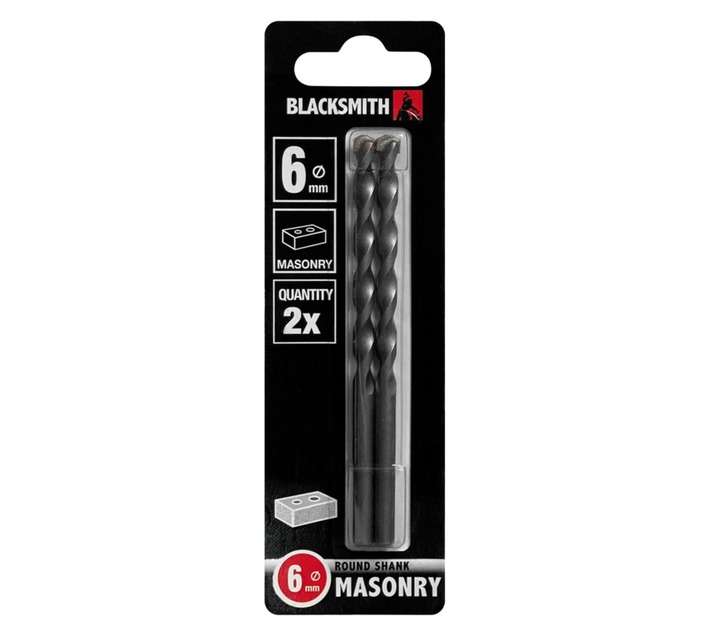 Blacksmith Standard Masonry Drill Bit - Red/Black (6mm)