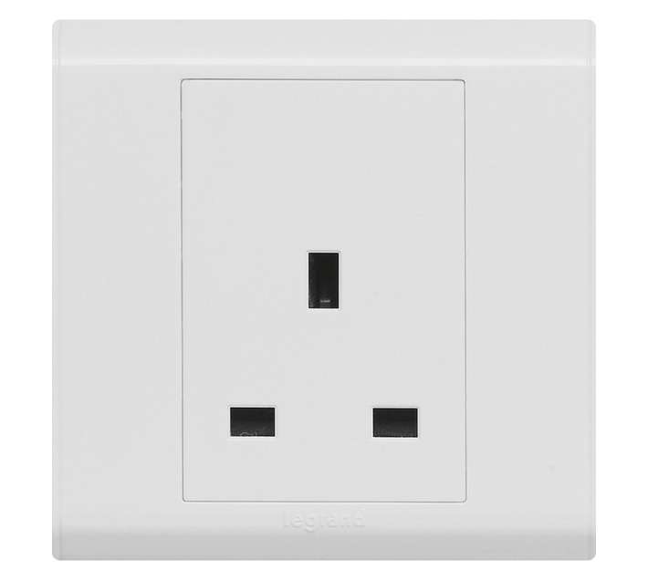 Belanko P617040 3 x 3 Single Socket - White