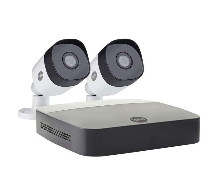 Yale Smart Home Wi-Fi 4 Channel 2 Camera CCTV Kit - Black