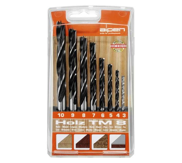 Alpen wood set 3-10 x 1mm 8pk