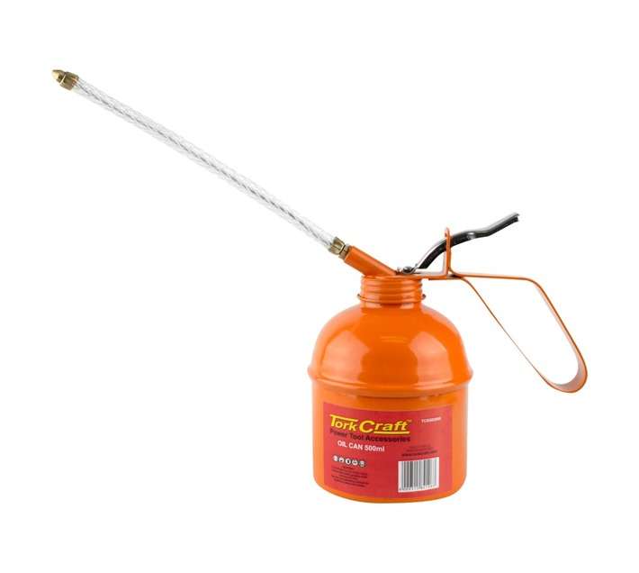 Tork Craft Oil Can with 175mm Spout - Orange (500ml)