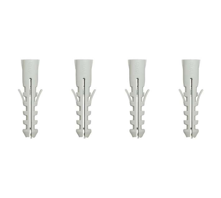 Eureka 3H50 10 x 50mm Wall Plug - Grey (4 Pack)