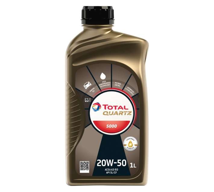 Total Quartz 5000 20W50 Mineral Engine Oil (1L)