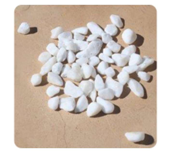14DM Snow Tumble Small Pebble - White