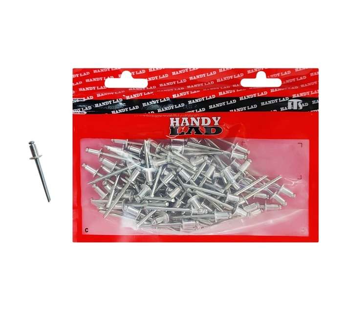 Rutherford 100 x Aluminium Blind Rivets (8 x 4.8mm)