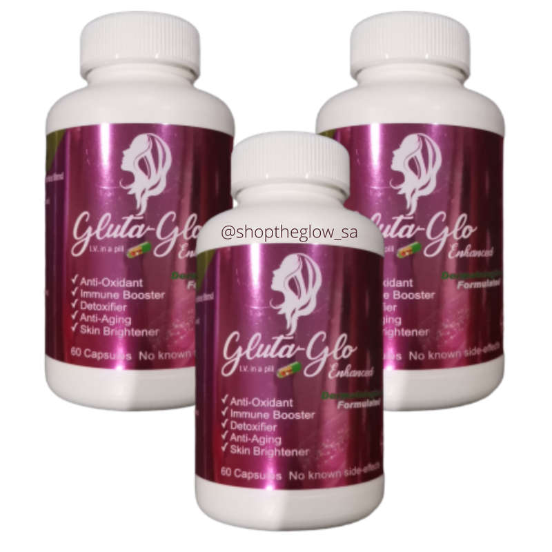 3 x Gluta Glo Enhanced Glutathione Supplement