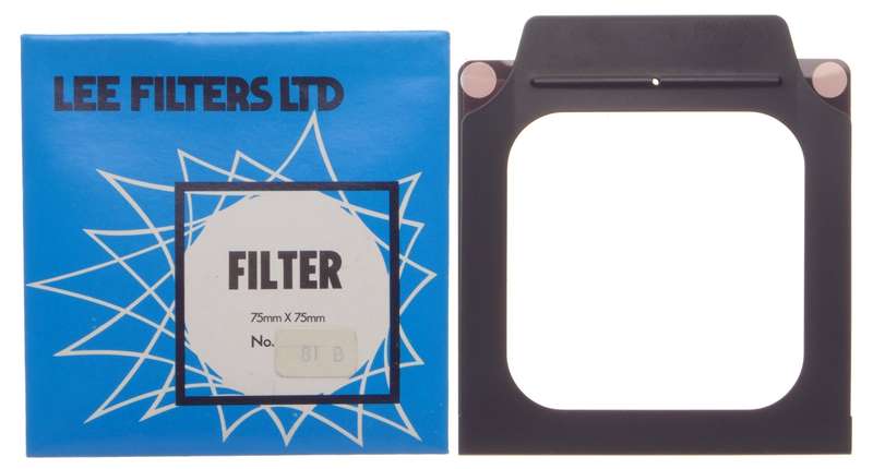 LEE 81 B Filter gelatin filter holder HASSELBLAD 40690 Color 75mmx75mm box 50-70