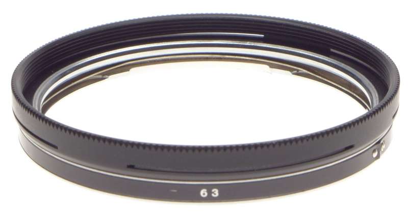 HASSELBLAD filter adapter ring No. 63 with bayonet mount boxed mint condition