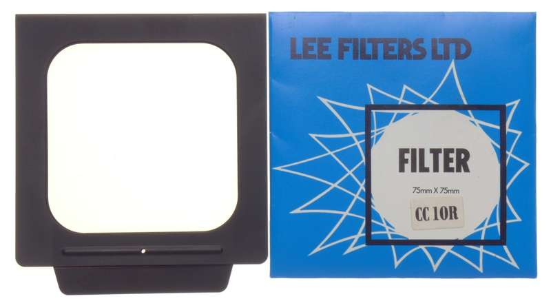 LEE Filters gelatin filter holder HASSELBLAD 40690 Color CC10R 75mmx75mm boxed