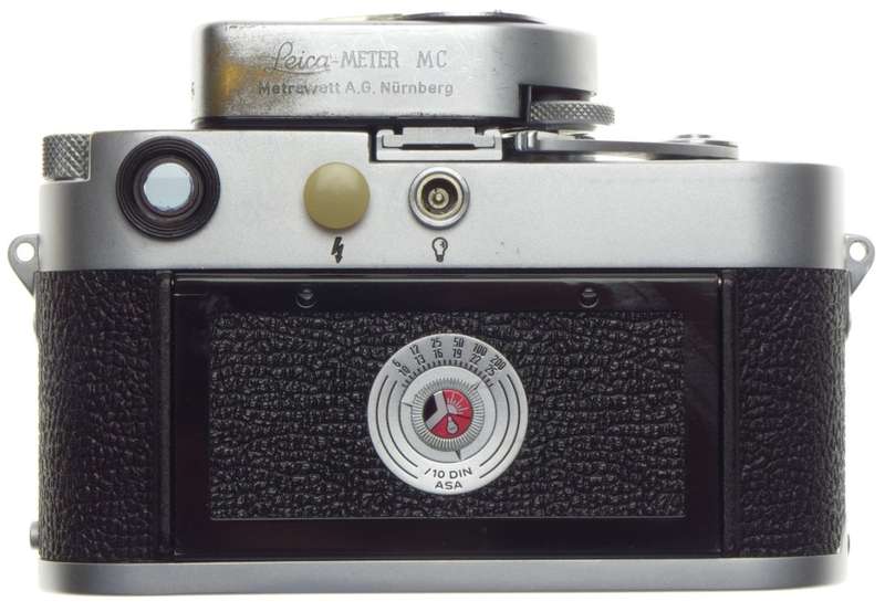 LEICA M3 Chrome JUST SERVICED 35mm rangefinder camera body 35mm film metered cap