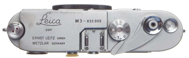 LEICA M3 Chrome JUST SERVICED 35mm rangefinder camera body 35mm film metered cap