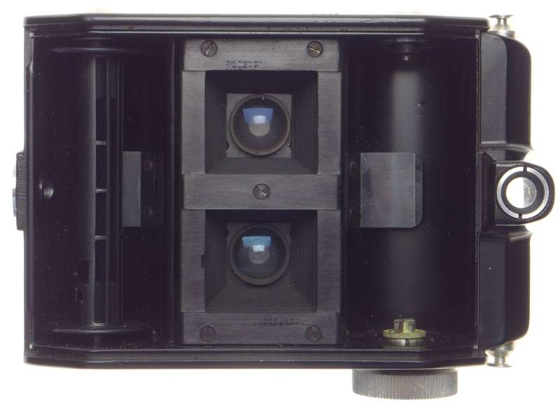 Brevettato Duplex 120 Stereo camera ISO Iperang f6.3 25mm lens 1:6.3/25mm rare