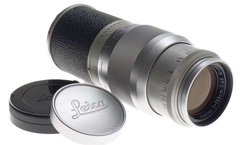 LEICA HEKTOR 1:4.5/13.5cm LEITZ f=135mm CAMERA CHROME LENS CAPS FITS M3 M7 M8 M9